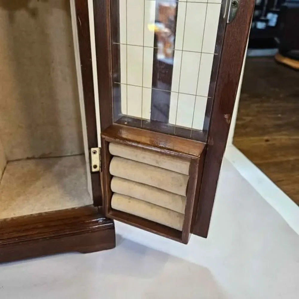Vintage Wooden Jewelry Armoire